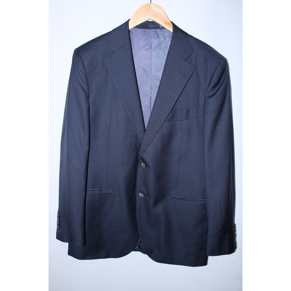 Suitsupply Men's Size 52/US 42 Navy Blue Slim Lazio Single Breasted INT Jacket